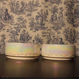 Adorable Whisker City Ceramic Kitten Bowl Set